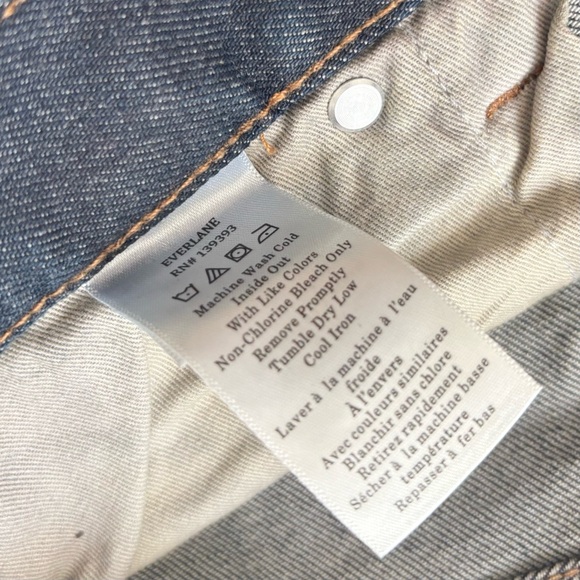 Everlane Uniform Mens Blue Denim Jeans 34x28 Classic Style 4-Way Stretch Organic - Picture 8 of 12